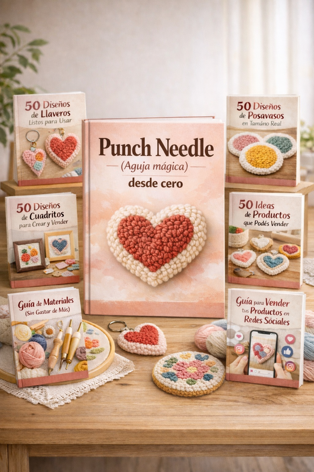 Aprende  PUNCH NEEDLE  (Aguja Mágica)  desde Cero + BONOS Potenciadores