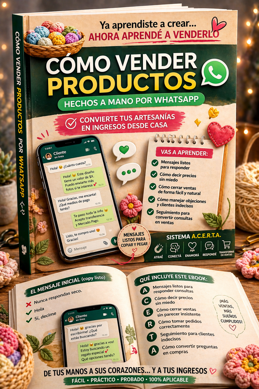 Aprende a Vender lo que Creas. Como Vender por WHATSAPP.